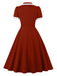 1950s V Neck Dress 17