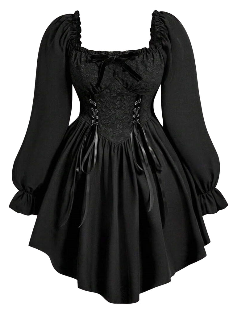 Black 1970s Dress 1
