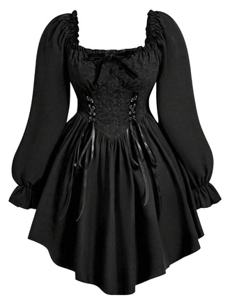 Black 1970s Dress 1