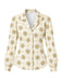 [Pre-Sale] 1960s Printed Notched Collar Long Sleeve Blouse 3
