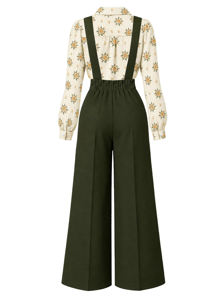 [Pre-Sale] 1960s Printed Notched Collar Long Sleeve Blouse 5