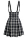 [Pre-Sale] 1950s Black and White Plaid Pinafore Dress 2