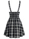 [Pre-Sale] 1950s Black and White Plaid Pinafore Dress 3