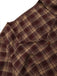 [Pre-Sale] 1950s Brick Red Plaid Sweetheart Neck Blouse 6