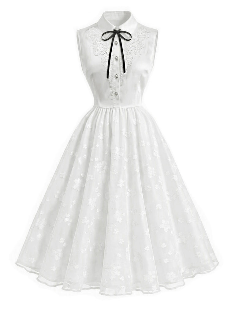 [Pre-Sale] White V Neck Dress 2