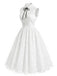 [Pre-Sale] White V Neck Dress 4