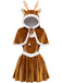 Christmas Velvet Reindeer Costume Skirt Set 1