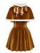 Christmas Velvet Reindeer Costume Skirt Set 2