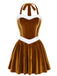 Christmas Velvet Reindeer Costume Skirt Set 6