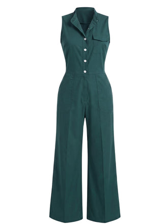 1950s V Neck Jumpsuit 3