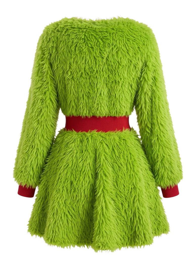 Green 1950s Christmas Dress 2