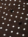 [Pre-Sale] Brown 1950s Polka Dot Tie Neck Peplum Top & Skirt Set
