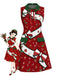 [Pre-Sale] 1960s Printed V Neck Midi Dress 1