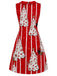 [Pre-Sale] Dark Red Christmas Striped Dress 4