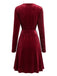 Sequin V Neck Fit and Flare Mini Dress 7