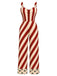 [Pre-Sale] 1940s Christmas Print Button Front Jumpsuit 2
