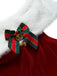 [Pre-Sale] 2PCS 1950s Christmas Snowflake Off-Shoulder Fur Top & Mesh Skirt