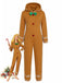 Camel 1960s Christmas Jumpsuit 1
