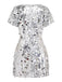 Sequin Crew Neck Long Sleeve Mini Dress 4