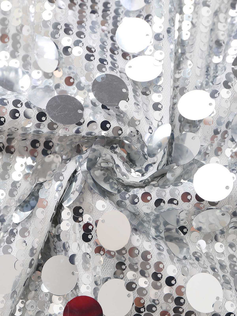 Sequin Crew Neck Long Sleeve Mini Dress 7