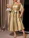 Gold 1950s Lace Dress 3