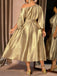 Gold 1950s Lace Dress 5