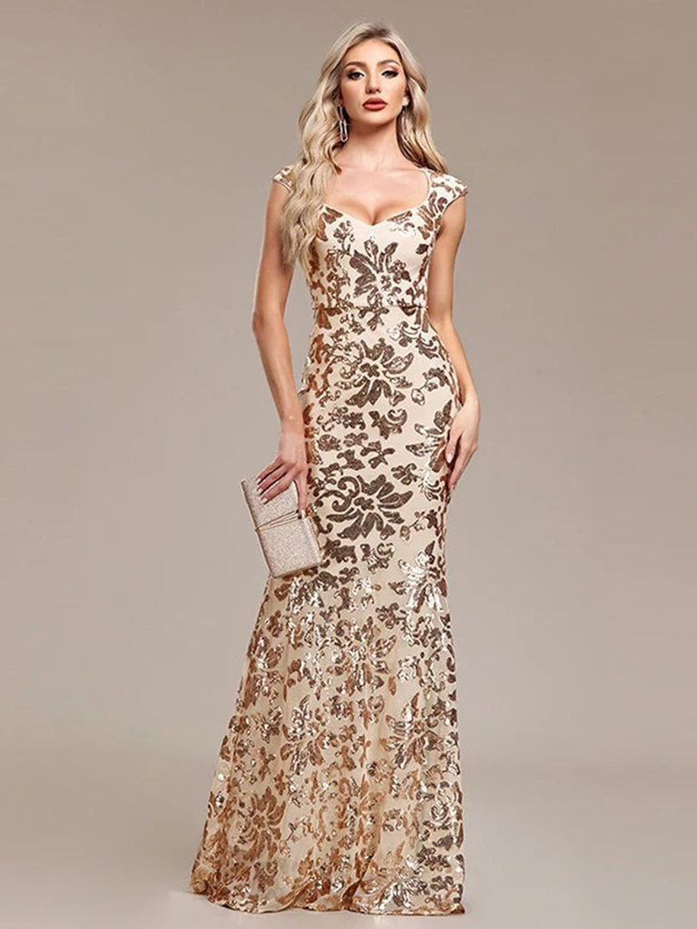 Gold 1920s Halter Dress 4