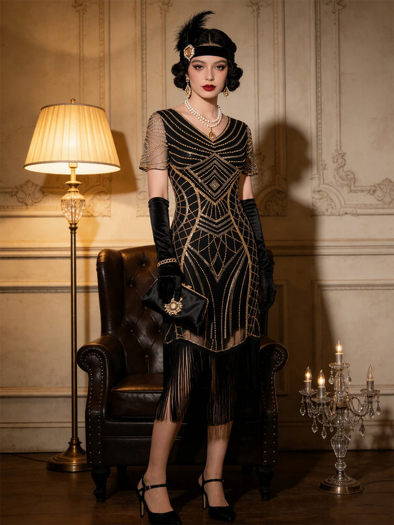 Black 1920s Dress 4