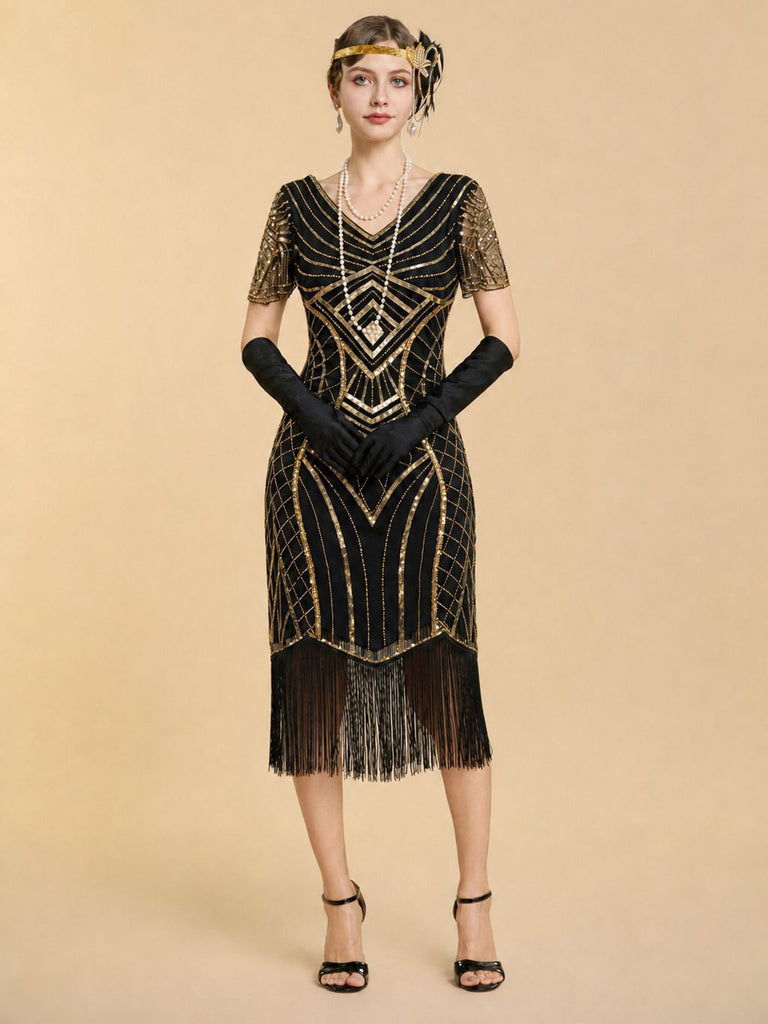 Black 1920s Dress 5