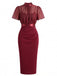 Wine Red 1960s Dress 2