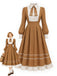 Light Khaki 1940s Dress 8