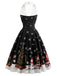 [Pre-Sale] 1950s Printed Halter Neck Midi Dress 3