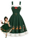 Lake Green 1950s Christmas Dress 1