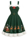 Lake Green 1950s Christmas Dress 2