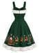 Lake Green 1950s Christmas Dress 3