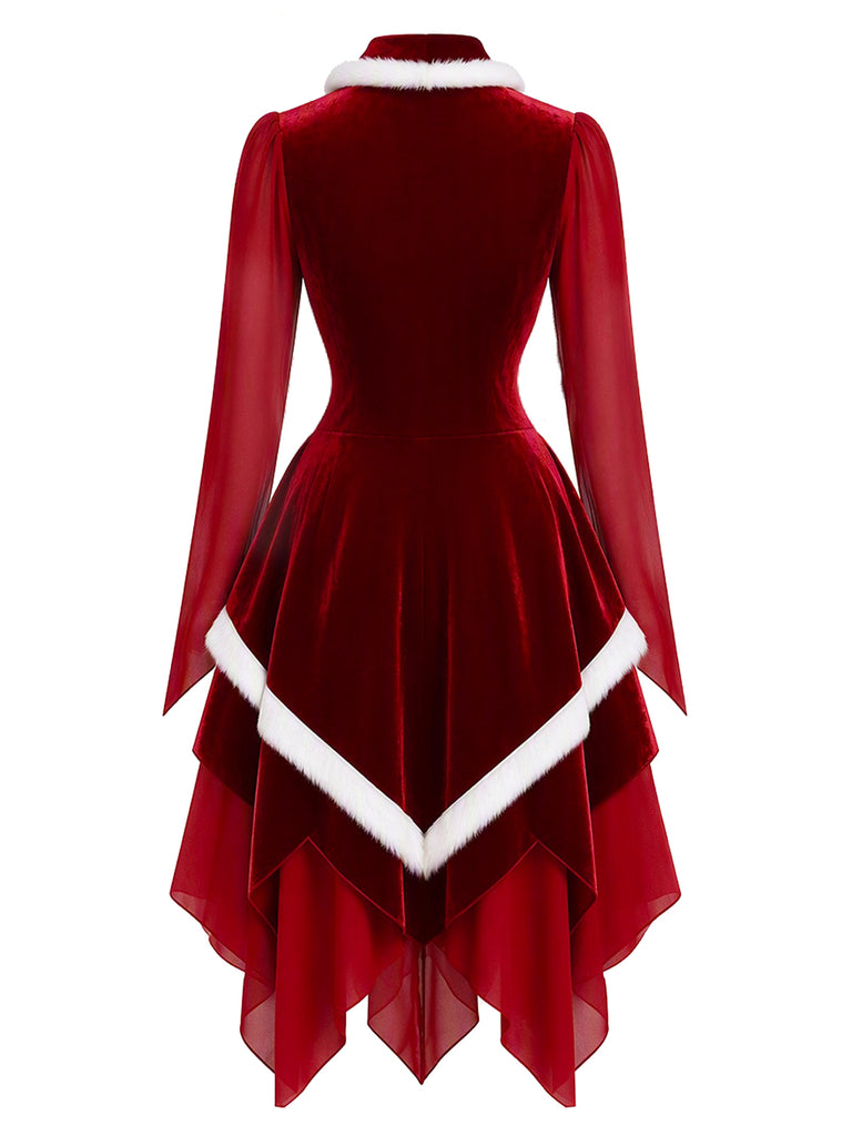 True Red 1950s Christmas Dress 3