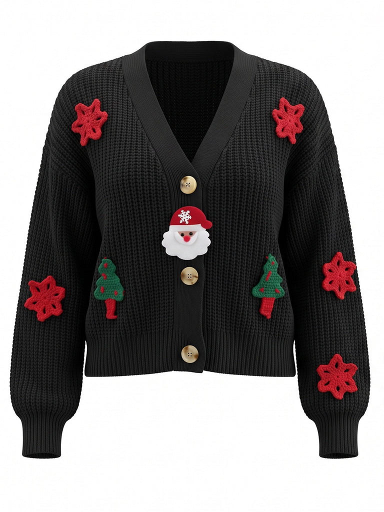 Black 1970s Christmas Jacket 1
