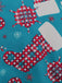 Blue 1950s Christmas Dress 5