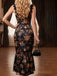 French Floral Fishtail Bodycon Midi Dress 3