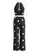 Polka Dot Halter Sleeveless Wide Leg Jumpsuit 2