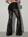 Dark Coffee 1970s Lace Pants 2