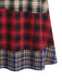 Plaid Patchwork Wool Blend Maxi Skirt 3