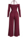 Black 1960s Long Sleeve Jumpsuit 6
