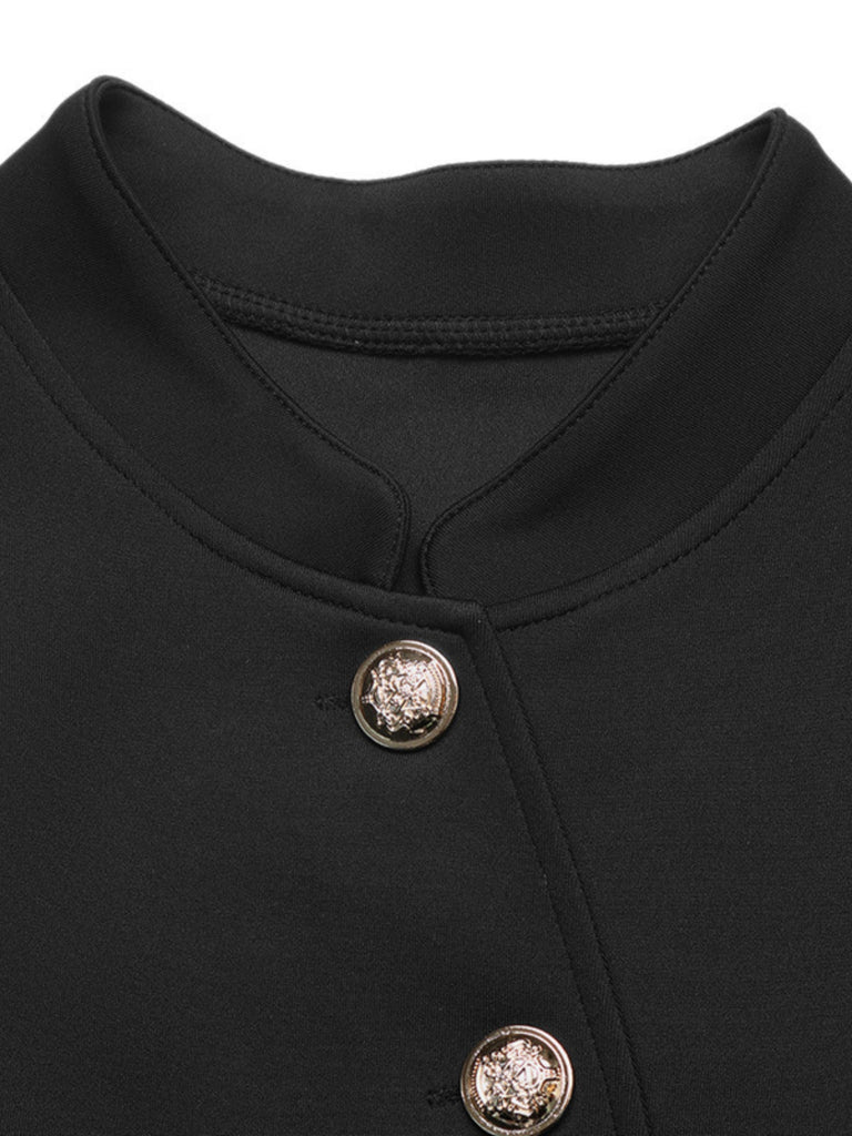 Black 1940s Dress 6