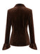 Velvet Floral Embroidered Ruffle Cuff Jacket 3