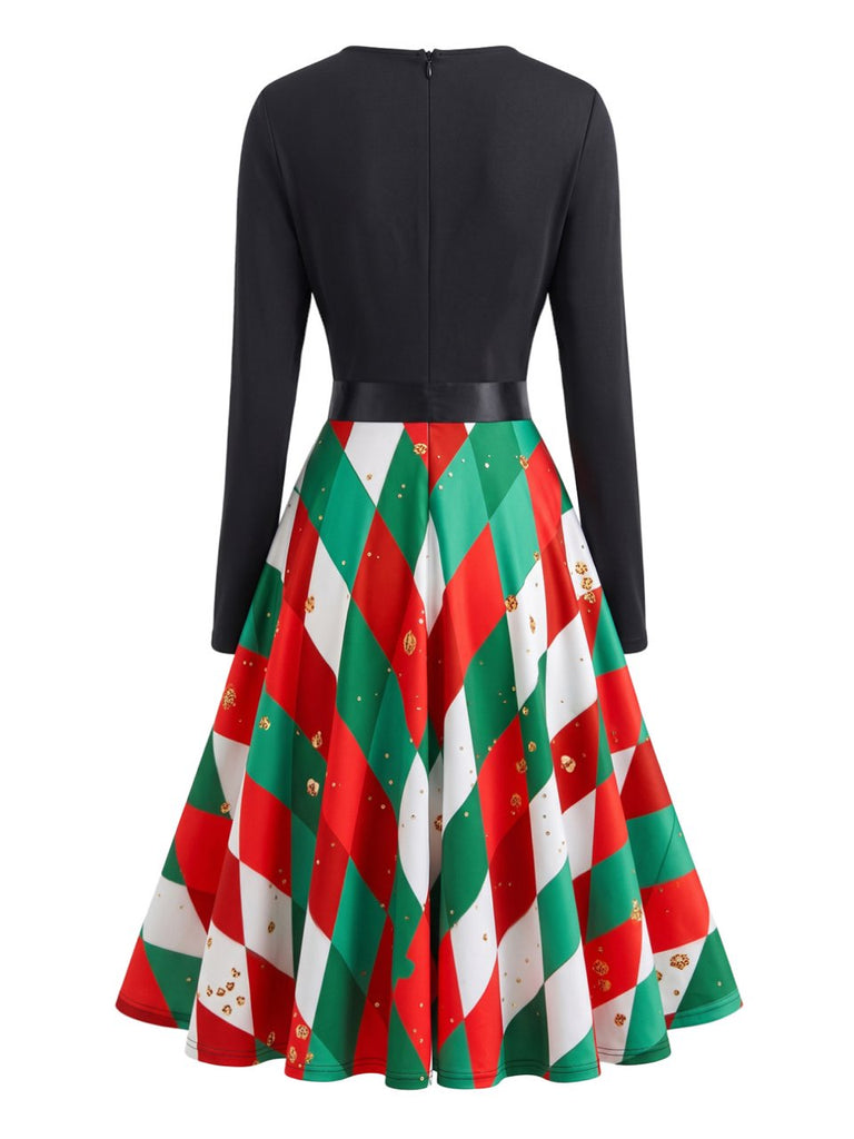 Green 1950s Christmas Dress 3