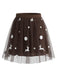 Christmas Reindeer Print Flared Mini Skirt 3