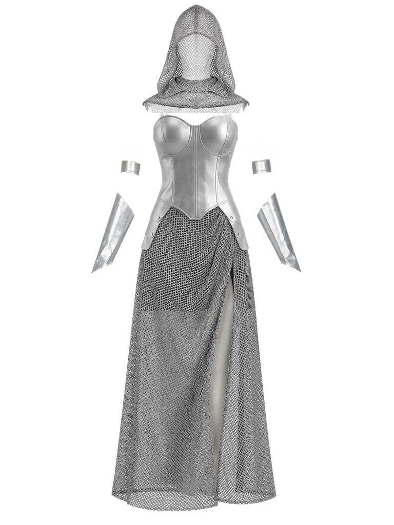 Medieval Chainmail Knight Armor Halloween Costume Set 3