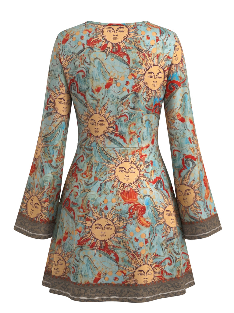 Light Brown 1960s Leopard Print Dress 5
