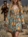 Light Brown 1960s Leopard Print Dress 6